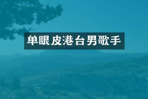 单眼皮港台男歌手