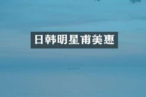 日韩明星甫美惠
