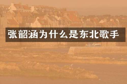 张韶涵为什么是东北歌手