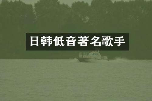 日韩低音著名歌手