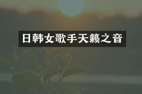 日韩女歌手天籁之音