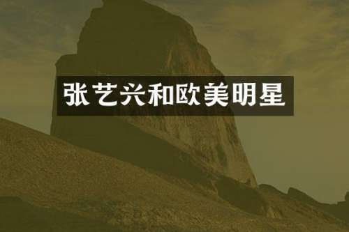 张艺兴和欧美明星
