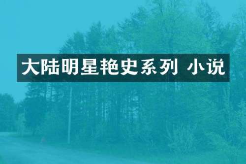 大陆明星艳史系列 小说