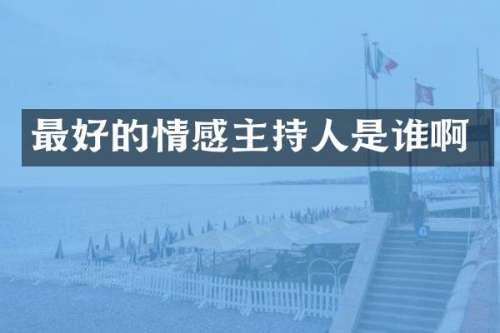 最好的情感主持人是谁啊