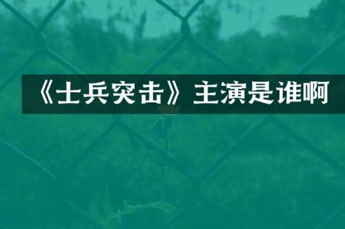 《士兵突击》主演是谁啊