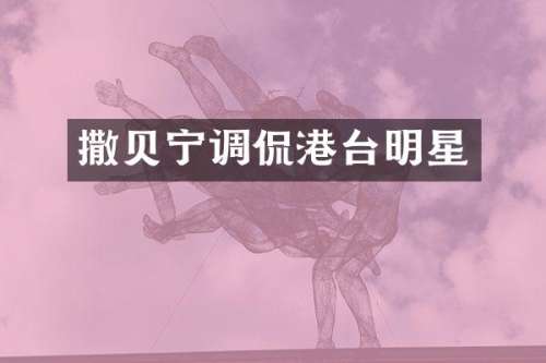 撒贝宁调侃港台明星