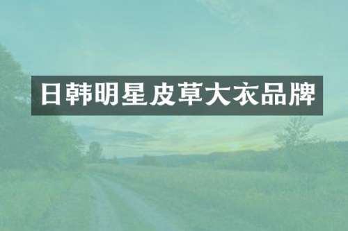 日韩明星皮草大衣品牌