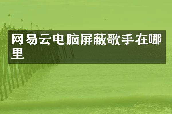 网易云电脑屏蔽歌手在哪里