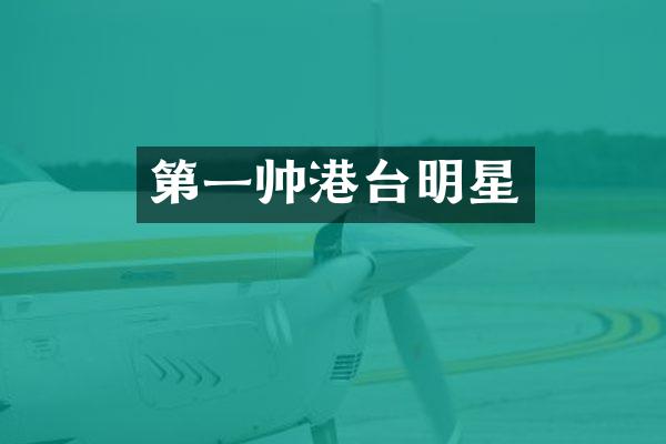 第一帅港台明星