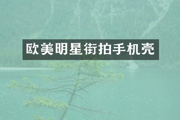 欧美明星街拍手机壳