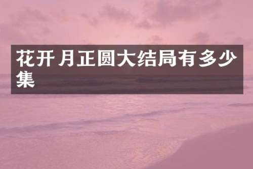 花开月正圆大结局有多少集