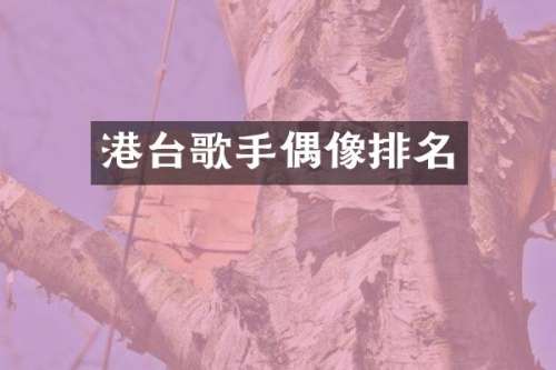 港台歌手偶像排名