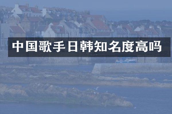 中国歌手日韩知名度高吗