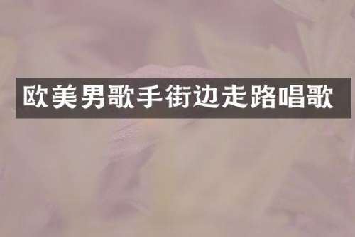 欧美男歌手街边走路唱歌