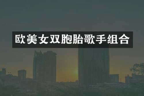 欧双胞胎歌手组合