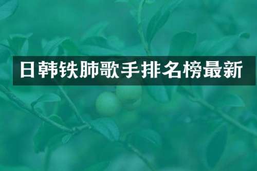 日韩铁肺歌手排名榜最新