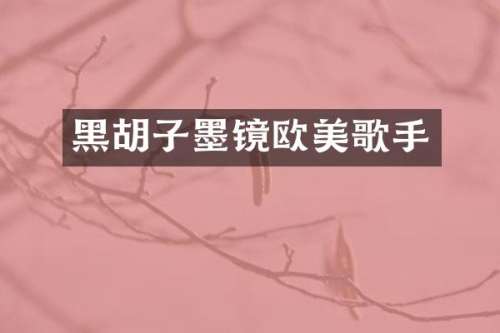 黑胡子墨镜欧美歌手