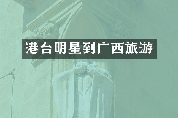 港台明星到广西旅游