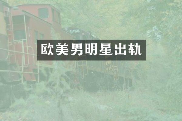 欧美男明星出轨