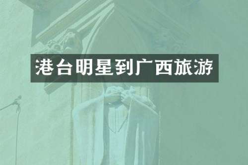 港台明星到广西旅游