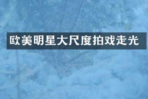 欧美明星拍戏走光