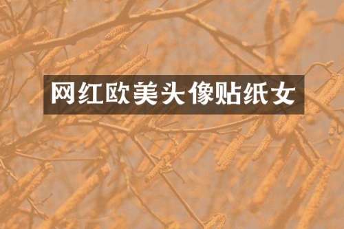 网红欧美头像贴纸女