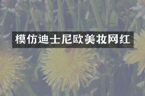 模仿迪士尼欧美妆网红
