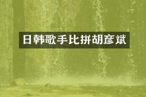 日韩歌手比拼胡彦斌