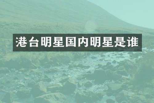 港台明星国内明星是谁