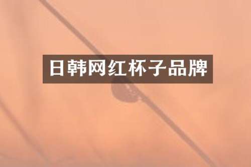 日韩网红杯子品牌