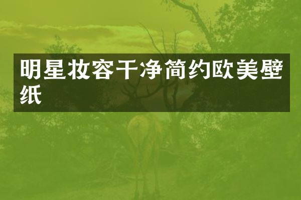 明星妆容干净简约欧美壁纸