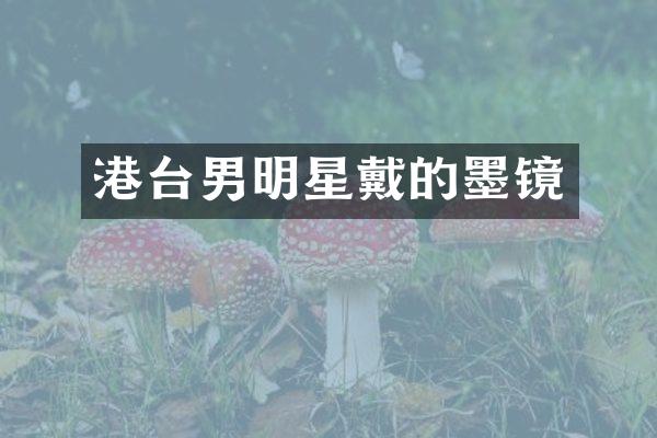 港台男明星戴的墨镜