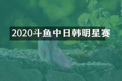 2020斗鱼中日韩明星赛