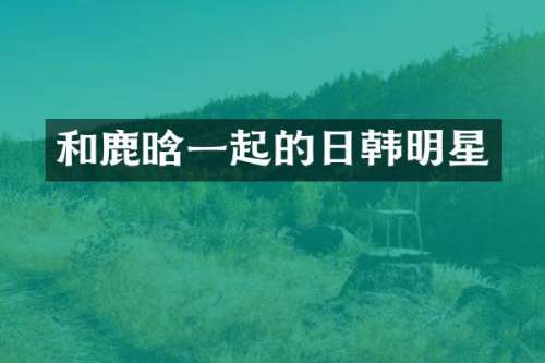 和鹿晗一起的日韩明星