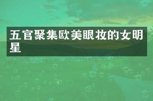 五官聚集欧美眼妆的女明星