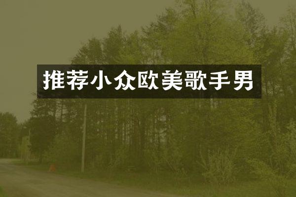 推荐小众欧美歌手男
