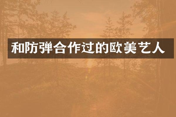 和合作过的欧美艺人