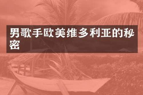 男歌手欧美维多利亚的秘密