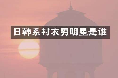 日韩系衬衣男明星是谁