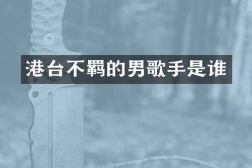 港台不羁的男歌手是谁