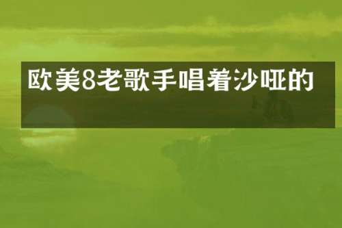 欧美8老歌手唱着沙哑的歌