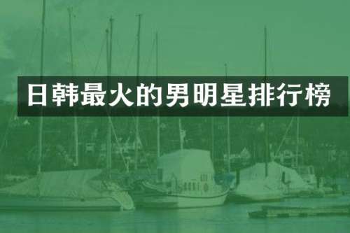 日韩最火的男明星排行榜