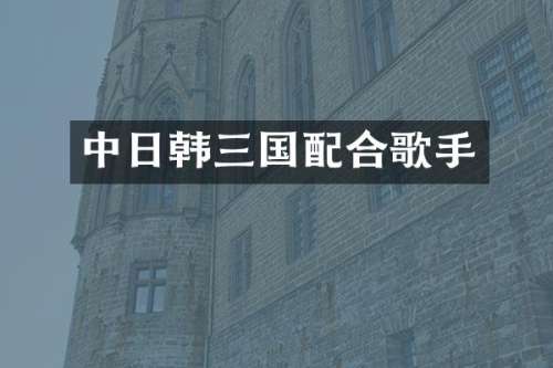 中日韩三国配合歌手