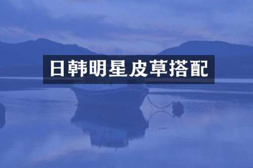 日韩明星皮草搭配