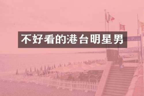 不好看的港台明星男
