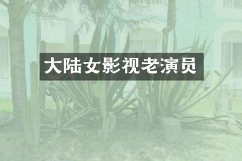 大陆女影视老演员