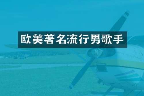 欧美著名流行男歌手