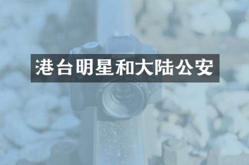 港台明星和大陆公安