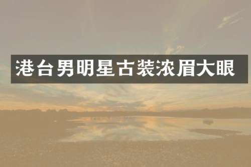 港台男明星古装浓眉大眼