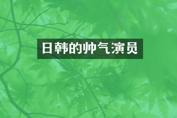 日韩的帅气演员